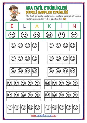 1st Grade 1st Midterm Break Activities and Studies