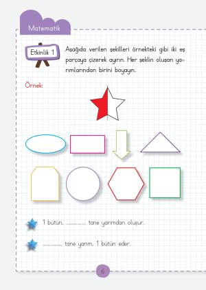 1. Sınıf Matematik Dersi Etkinlik Fasikülleri