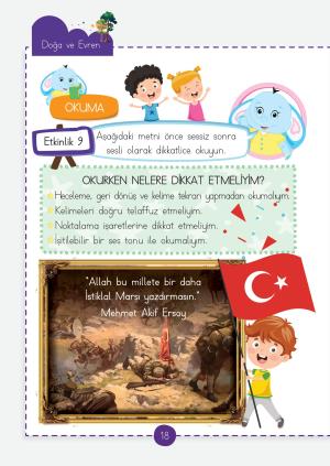 1. Sınıf Türkçe Dersi  Etkinlik Fasikülleri