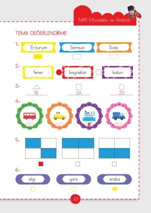 1. Sınıf Türkçe Dersi  Etkinlik Fasikülleri