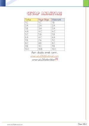 1. Sınıf Kendimi Değerlendiriyorum -5