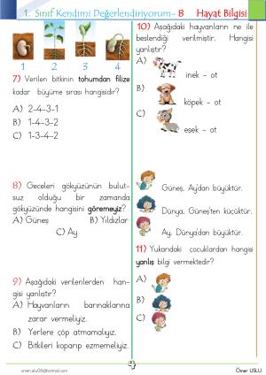 1. Sınıf Kendimi Değerlendiriyorum -8