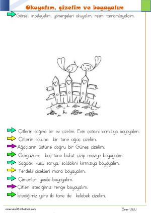 1. Sınıf Tatil Kitabı Etkinlikleri (Pdf)