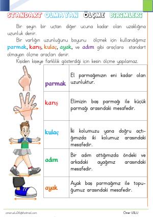 1. Sınıf Tatil Kitabı Etkinlikleri (Pdf)