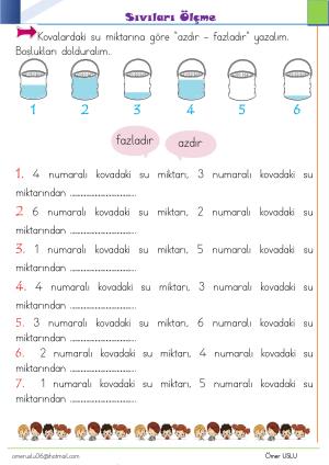 1. Sınıf Tatil Kitabı Etkinlikleri (Pdf)