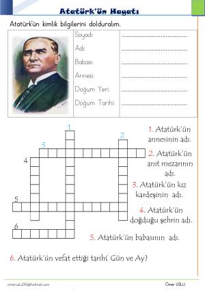 1. Sınıf Tatil Kitabı Etkinlikleri (Pdf)