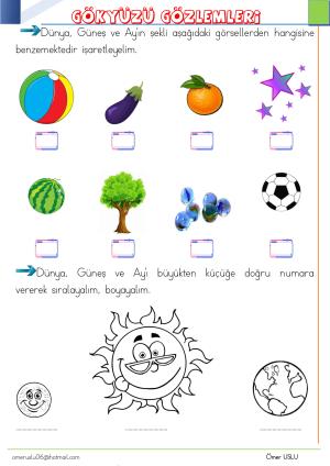 1. Sınıf Tatil Kitabı Etkinlikleri (Pdf)