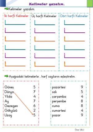 Ses ve Hece Etkinlikleri