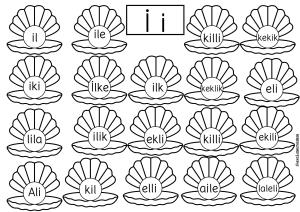 1st Group ELAKİN Letters Vocabulary Activities