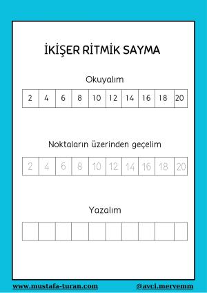 1st Grade Rhythmic Counting Activities