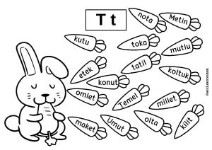 2nd Group OMUTÜY Letters Vocabulary Activities