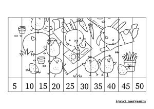 Rhythmic Counting Puzzle Activities