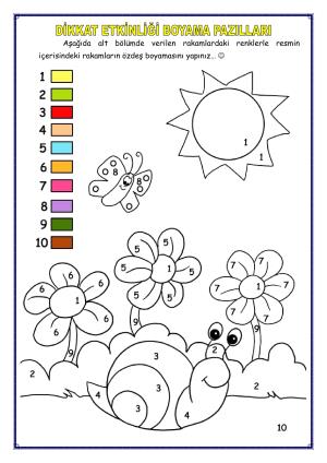 Dikkat Etkinliği Boyama Pazılları Serisi