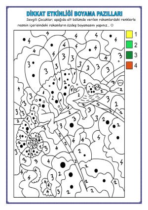 Dikkat Etkinliği Boyama Pazılları Serisi