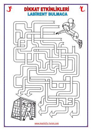 Labyrinth-Puzzle- und Malaktivitäten