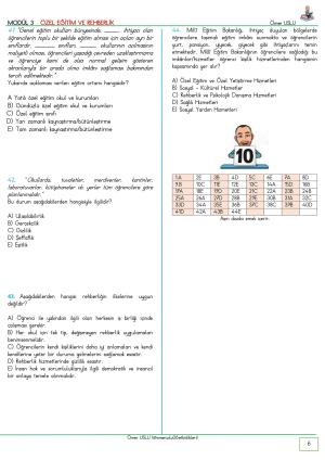 UZMAN ÖĞRETMENLİK Modül  1-2-3-4-5-6-7-8-9  İçeren Soru Bankası