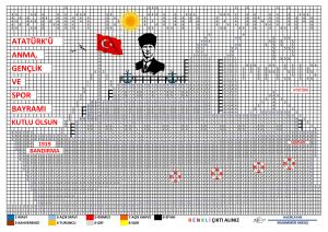 19 Mayıs Atatürk Piksel Boyama Etkinliği-2