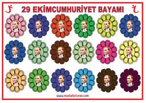 29 Ekim Cumhuriyet Bayramı Panosu Atatürk Süslemeleri