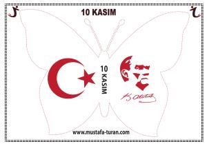 10 Kasım Pano Süsleme Kelebek Etkinlikleri-10