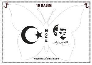 10 Kasım Pano Süsleme Kelebek Etkinlikleri-10