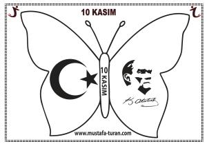 10 Kasım Pano Süsleme Kelebek Etkinlikleri-10