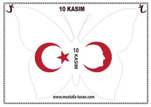 10 Kasım Pano Süsleme Kelebek Etkinlikleri-15