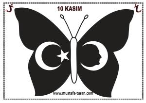 10 Kasım Pano Süsleme Kelebek Etkinlikleri-15