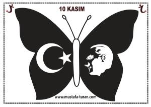 10 Kasım Pano Süsleme Kelebek Etkinlikleri-5