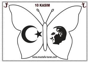 10 Kasım Pano Süsleme Kelebek Etkinlikleri-5