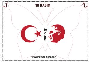 10 Kasım Pano Süsleme Kelebek Etkinlikleri-5