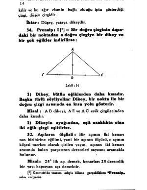 Atatürk'ün Yazdığı Geometri Kitabı