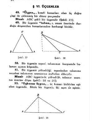 Atatürk'ün Yazdığı Geometri Kitabı