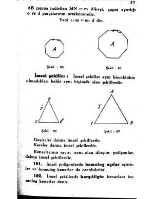 Atatürk'ün Yazdığı Geometri Kitabı