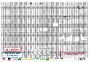 TURİZM HAFTASI ÇALIŞMASI KODLAMA VE PİKSEL BOYAMA ETKİNLİĞİ