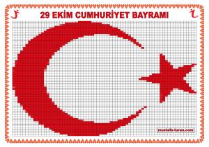 29 Ekim Cumhuriyet Bayramı  Pixel Art Etkinliği