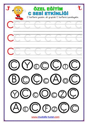 Özel Eğitim C-c Harfi Etkinlikleri