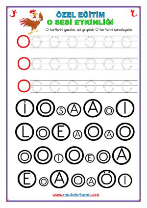 Özel Eğitim O-o Harfi Etkinlikleri