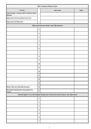 BEP- Individual Education Plan File