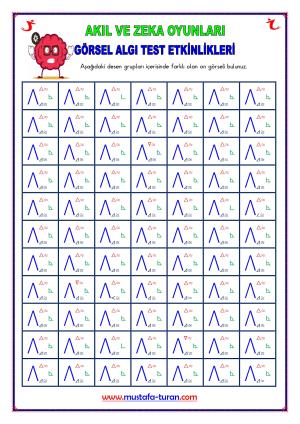 Görsel Algı Test Etkinlikleri-125