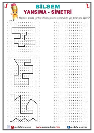 BİLSEM Reflection and Symmetry Activities-45