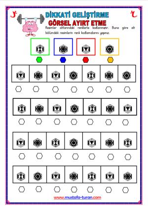 Dikkati Geliştirme Görsel Ayırt Etme Etkinlikler-130
