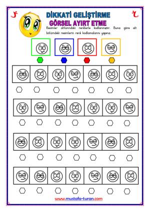 Dikkati Geliştirme Görsel Ayırt Etme Etkinlikler-140