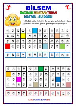 BİLSEM Matris- Su Doku Etkinlikleri