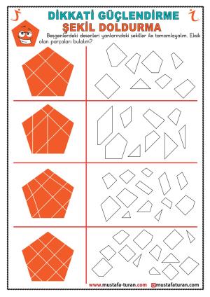 Fünfeckige Puzzle-Aktivitäten