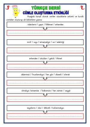 Sentence Formation Activities
