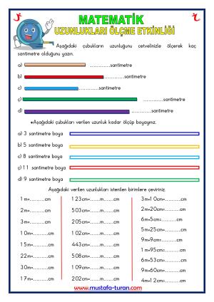 Uzunlukları Ölçme Etkinlikleri