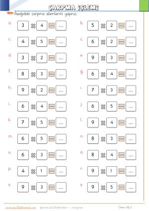  2. Sınıf 21. Hafta Etkinlik ve Çalışmaları