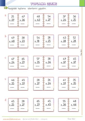 2. Sınıf  25. Hafta Etkinlik ve Çalışmaları