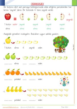 2. Sınıf  26. Hafta Etkinlik ve Çalışmaları