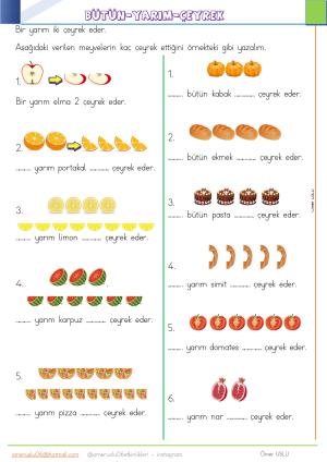 2. Sınıf  26. Hafta Etkinlik ve Çalışmaları